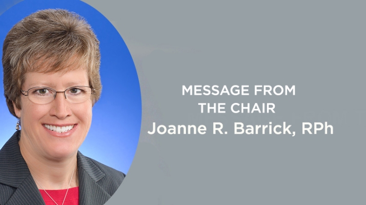 Message from the Chair Joanne R. Barrick banner