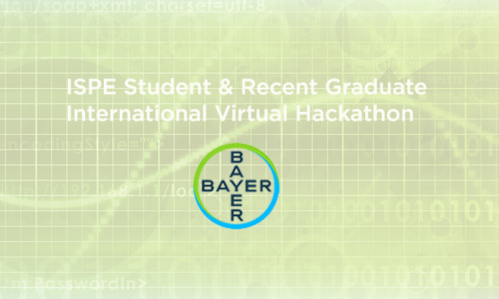 2021 ISPE Student & Recent Graduate International Hackathon Teams 4 & 5